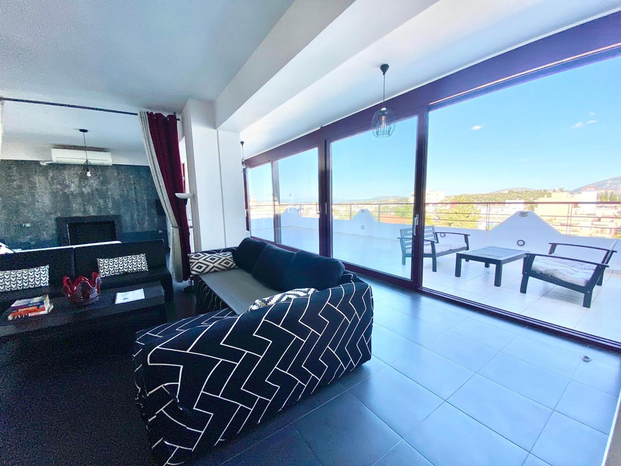 Luxury View Apartment 10Min From Athens Airport Koropíon Exterior foto
